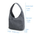 thumbnail image 3 of Entchin Women Hobo Bag Corduroy Handbag Shoulder Purse for Teen, Adult Tote Bag, 3 of 8