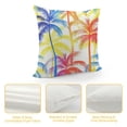 thumbnail image 4 of Acheng Palm Leaves with Lush Branches and Leaves Tropical Jungle Palm Leaves Plush Pillowcase White, 4 of 5