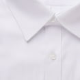 thumbnail image 4 of Paul Bernado Boy's 2200RG Long Sleeve Pique Design Dress Shirt - White - 14, 4 of 5