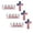 3PCS, variant on Blessed Jesus Edition Cross Emblem Metal Badge, 3D Cross for Car Jesus Flag, Chrome Christian American Flag Car Emblem and Badges, Patriotic Car Stickers for SUV RV Truck