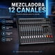 thumbnail image 2 of Consola Mezcladora Audiotek 12 Canales Bluetooth USB Estudio Sonido, 2 of 9