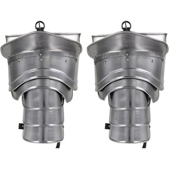 Medieval Crusader Knights Adversary 18g Pauldron Set