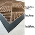 thumbnail image 2 of Heeneeso DM25A Entryway Rug Outdoor Doormat Rubber Front Entrance Door Welcome Mat Brown 30 x 18", 2 of 6