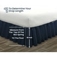 thumbnail image 5 of SGI Bedding 18 Inch Ruffled Bed Skirt | Microfiber Bed Skirt | Fade Resistant, Wrinkle Free, Anti-static, Decorative, Extra Storage Space, Clutter-Free |Full, Navy Blue, 5 of 8