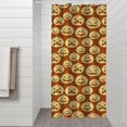 thumbnail image 2 of Halloween Pumpkin Silhouette Pattern Shower Curtain 36"x72" ,Bathroom Decorative Shower Curtains Set with 12 Hooks,Modern Waterproof Washable Shower Curtain, 2 of 6