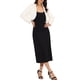 thumbnail image 2 of CHAQUETA CORTA DE FALSO PELO SIN CUELLO DE MANGA LARGA ABIERTO PARA MUJERES INSPIRADA CHIC XL BLANCA, 2 of 7