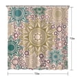 thumbnail image 5 of Waterproof Beautiful Colorful Floral Shower Curtain 72x72 Inch Boho Style Polyester Unique Shower Curtain for Bathroom Hotel Home Decor with 12 Plastic Hooks, 5 of 5
