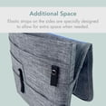 thumbnail image 4 of SO~MINE Airplane Pocket Organizer | Tray Table Cover | In Flight Seat Back Organizer Bag | Commuter Essential Travel Bag | Media Pouch For Flying | Travel Gift | Attaches To Luggage (Black), 4 of 9
