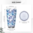 thumbnail image 4 of Rateoe Icy Blue Snowflakes Printed Car Guy Gifts for Men Women Tumbler - 20oz/590ml Double Wall Vacuum Insulated Stainless Steel Travel Tumbler Cups with Lid & Straw-Without Straw, 4 of 8