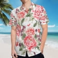 thumbnail image 5 of High Quality Hawaiian Shirts for Men Short Sleeve Aloha Beach Shirt Floral Summer Casual Button Down Shirts Blouses XPXRB3, 5 of 7