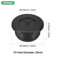 thumbnail image 3 of Uxcell Paquete de 10 Grommets de Goma para Cable de 20 mm para Agujeros en Escritorios, 3 of 7