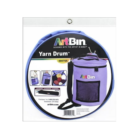 UPC: 0071617046170 | ArtBin 12in Diameter Yarn Drum Holds up to 8 Standard Skeins Periwinkle Yarn Storage Bag 1 Piece 6807SA