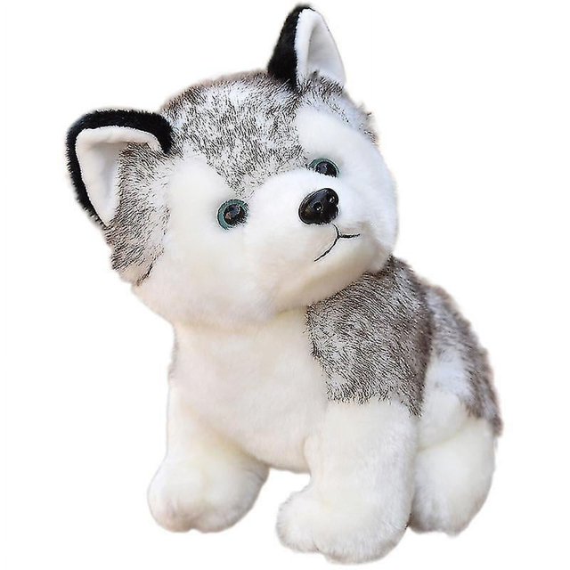Perros Husky de 8 pulgadas, peluche de lobo Husky, juguetes de animales de peluche, muñeco para cachorro, perro de simulación