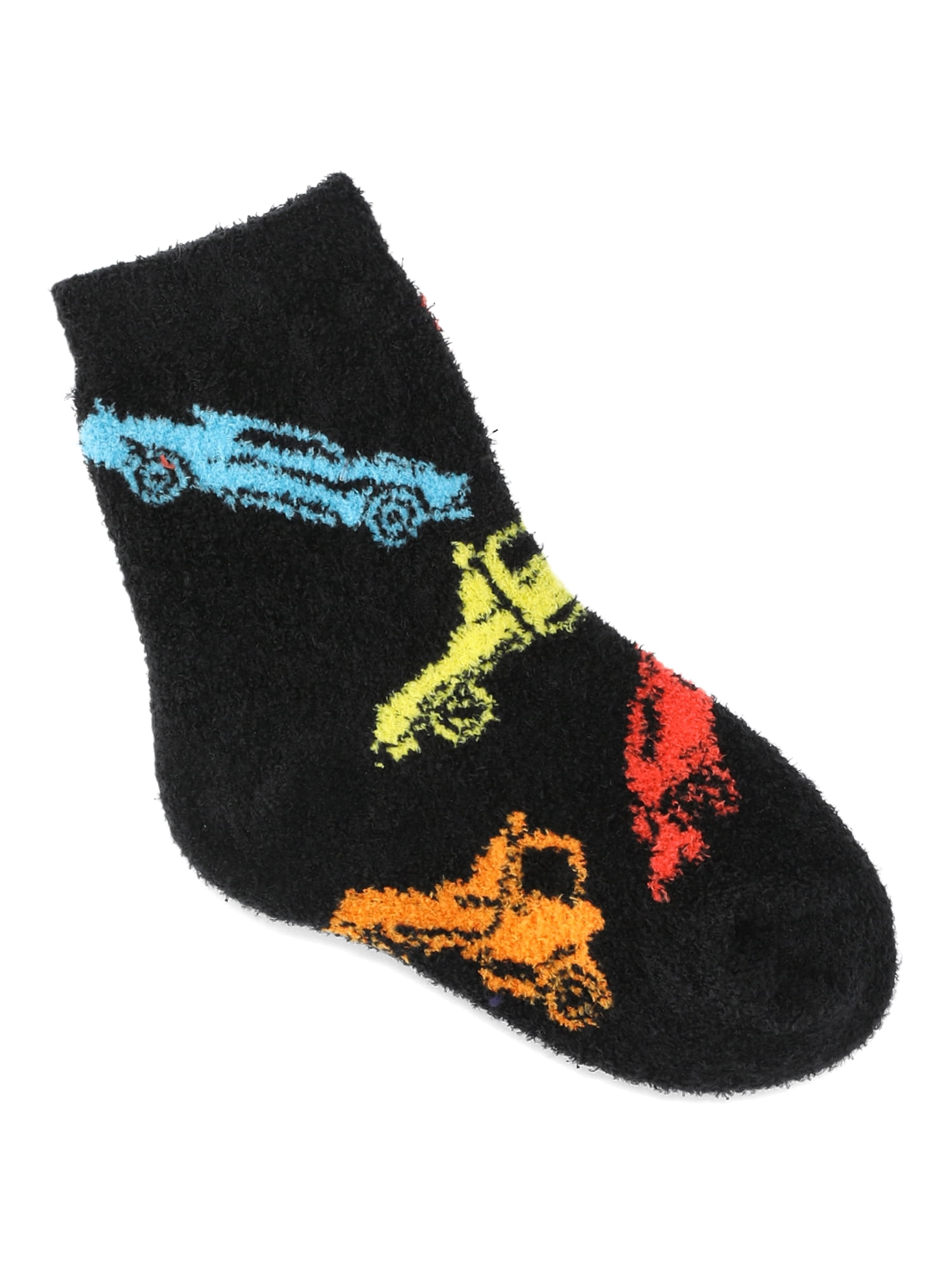 Hot Wheels Boys Cozy Socks, 2-Pack, Sizes S/M-M/L