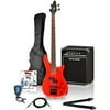 Rogue LX200B Electric Bass Value Pack Candy Apple Red