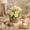 White, variant on 12x12cm Simulation Flower Pot Decoration, Plastic Desktop Planter with Vibrant Easter Eggs & Green Leaves, Festive Home Office Decor for Spring and Summer Seasons