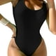 thumbnail image 1 of Soidarity Mono de mujer, traje de baño para niñas, verano, baño de sol, natación, poliéster, sin espalda, sin mangas, ropa de baño para mujer Traje de baño Negro S Soidarity OD022125-07, 1 of 6