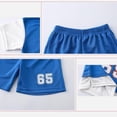 thumbnail image 4 of Clothes Sets for Toddler Boys Summer Children's Short Sleeved Round Neck Fake Two-Piece Set, Drying Casual Sports Two Piece Elastic Waist Pants Short Sleeve Tops Summer Sets for Boys（1-12 Years）, 4 of 5