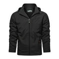 thumbnail image 2 of Casual Jackets for Men 2025 Fall Winter Trendy Long Sleeve Stand Collar Jacket with Pockets Outerwear Coat, 2 of 5