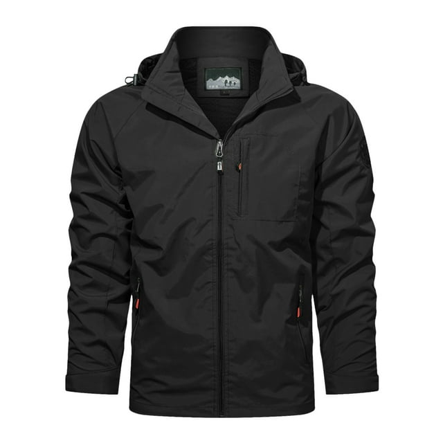 Kcodviy Manteau de Travail Décontracté Confortable pour Hommes, Veste à Capuche avec Poches, Veste Rigide d'Hiver