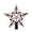 PP, variant on Christmas Decorations Indoor Outdoor Under 10$ Clearance! Christmas Tree Topper Green, Double Layer Five-Pointed Star Tree Top Decoration with Gold Sequin Flocking, 7.8 inch Festive Holiday Ornament