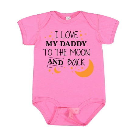 

Inktastic I Love My Daddy to the Moon and Back Boys or Girls Baby Bodysuit