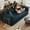 Blue, variant on Convertible Floor Sofa Bed with Pillow Back Support Armrest, Modular Sectional Loveseat Sleeper Couch in Corduroy Fabric for Living Room and Bedroom