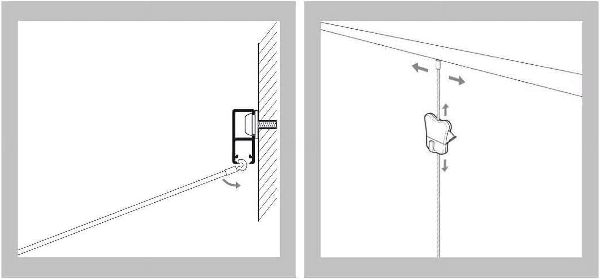 STAS Perlon Cord with Cobra - 4x 157 cord - Picture Hanging System - Photo Rail System - Hanging Cord - For Multiple STAS Rails