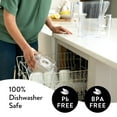 thumbnail image 3 of Aqua Optima Water Filter Pitcher Value Pack for Tap and Drinking Water with 3 Evolve+ Filter, BPA Free, WQA Certified, Liscia Design (White), 3 of 7