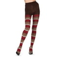 thumbnail image 2 of MeMoi Multi Stripe Cotton Blend Sweater Tights - Womens - Female, 2 of 3