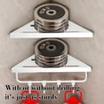 thumbnail image 4 of Triangular Shower Shelf Set Rust-Proof Wall-Mounted Adhesive Storage Rack, 4 of 6