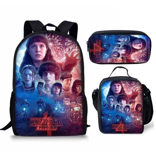 Stranger Things Bolsos De La Escuela 3 Unids/Set Mochila Escolar Mini Cartera Monedero Bolso De Mujer De Los Hombres Hombro