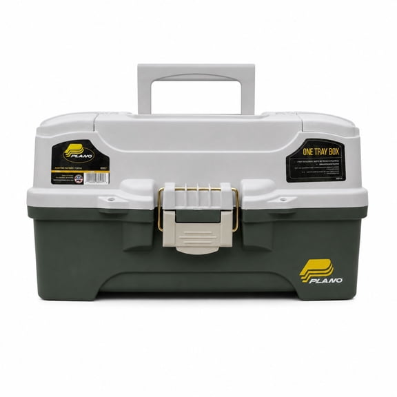 Plano 6201 One-Tray Tackle Box, Bait Storage, Extending Cantilever-tray Design