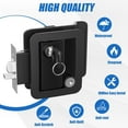thumbnail image 5 of RV Door Lock Replacement – Upgraded Paddle Latch with Deadbolt, 3.55" x 2.68" Fitment, Durable Nylon Construction with 2 Keys for Camper, Cargo Hauler, Travel Trailer, Motorhome, Entry Hatch, 5 of 6