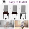 thumbnail image 6 of Dining Room Chair Covers Slipcovers Set of 6, Stretch Kitchen Chair Covers Washable Spandex Parsons Chair Slipcover, Removable Dining Seat Protector for Home or Party, 6 of 6