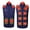 71 Blue, variant on Heated Vest Men, Smart Rechargeable USB Warming Softshell Heated Vests 9 Heating Zones Lightweight Hunting Ski Jackets Clothing