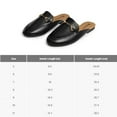thumbnail image 6 of Alpine Swiss Erin Womens Flat Mules Loafers Round Toe Blackless Slide on Shoes, 6 of 7