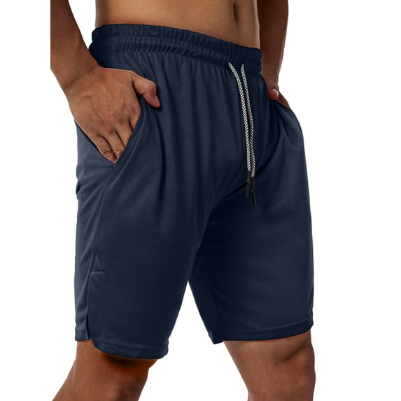 SHCKE Men 2 in 1 Running Shorts Quick-Dry Fitness Active Gym Shorts with Pockets