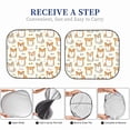 thumbnail image 6 of Xecao Cartoon Corgi for Foldable Car Sun Shades (2-Pack) offer sun protection with an easy-fold design for convenient windshield shading., 6 of 7