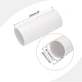thumbnail image 2 of Unique Bargains PVC Rigid Round Pipe 81.4mm ID 90mm OD 20cm/8' Length White High Impact for Water Pipe, Crafts, Cable Sleeves, 2 of 6