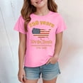 thumbnail image 2 of CAICJ98 250 Years American 1776 2026 250th USA Patriotic 4th of July T Shirt for Boys Girls (Pink,2-3 Years), 2 of 4