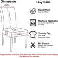 thumbnail image 3 of New Year Chair Covers Set of 6, Xmas Dining Chair Back Covers, New Year Chair Slipcovers Protector Decoration, Removable and Washable, New Year Kitchen Decor/Restaurant Party Home Decor, 3 of 7