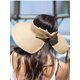 thumbnail image 3 of Sombrero de paja enrollable con ala ancha UPF 50+ para mujer, 3 of 5