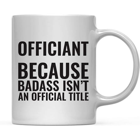 

CTDream 11oz. Coffee Mug Gag Caterer Because Badass Isn t an Official Title 1-Pack Funny Witty Coffee Cup Birthday Christmas Present Ideas