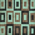 thumbnail image 1 of Ahgly Company Indoor Square Abstract Light Blue Modern Area Rugs, 8' Square, 1 of 4