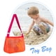 thumbnail image 5 of Bolsa De Juguetes Bolsa De Juguetes Bolsa de malla para la playa, bonita bolsa de mano estilo Ins, bolsa de recogida para exteriores (rosa naranja), 5 of 5