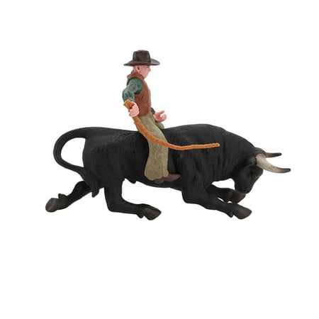 

1 Set Simulation Western Bull Model Adornment Children Static Matador Toy