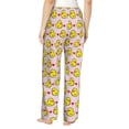 thumbnail image 3 of Goofa Ducks And Pink Heart Printed Soft Pajama Pants for Women, Wide Leg Comfy Casual Lounge Yoga Pants-XX-Large, 3 of 9