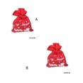 thumbnail image 4 of Ounissouiy Bolsa de regalo de Nochebuena con cordón, recuerdo de fiesta portátil, bolsas no tejidas, bolsa de almacenamiento de dulces de frutas, Kits de decoración para fiestas 30x40CM Ounissouiy HA071634-02, 4 of 6