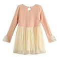 thumbnail image 2 of Richie House Girls' Carnation Gauzy Top with Cream Tulle Skirt and Pearl Accents RH0310-B-2/3, 2 of 7